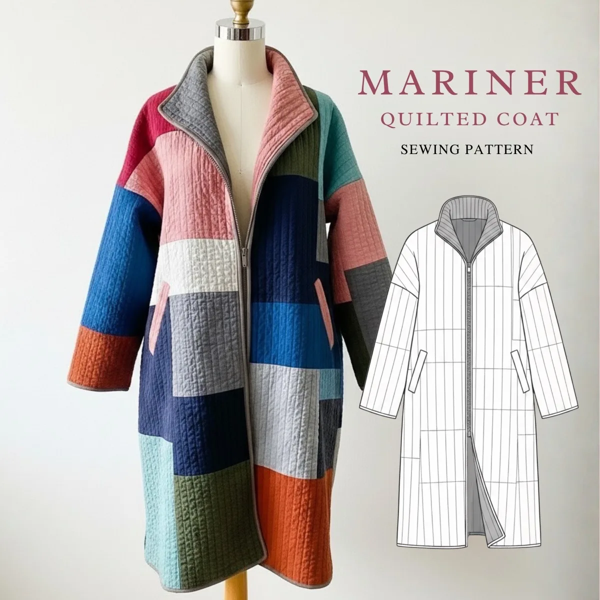 Mariner Quilt Coat sewing pattern